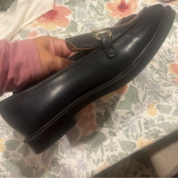 H&M Black and Gold Leather Loafers - Picture 6 of 9